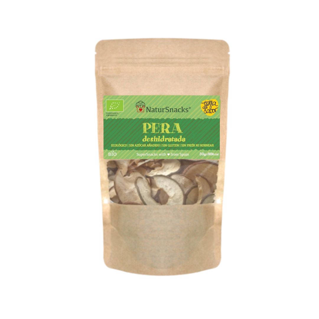 Pera deshidratada bio fruta 100% natural sin cosas raras