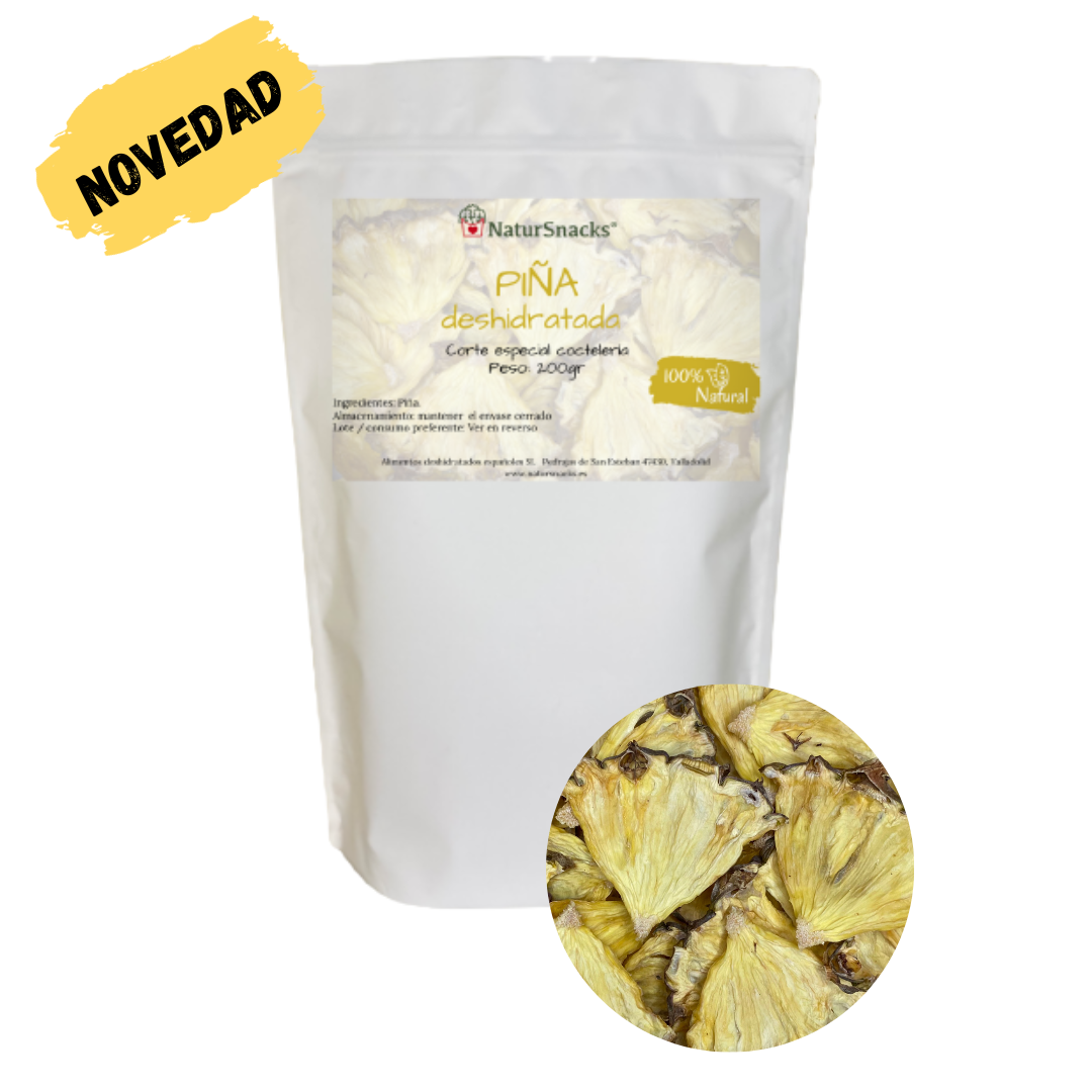 Piña deshidratada con corteza - NaturSnacks – Natursnacks