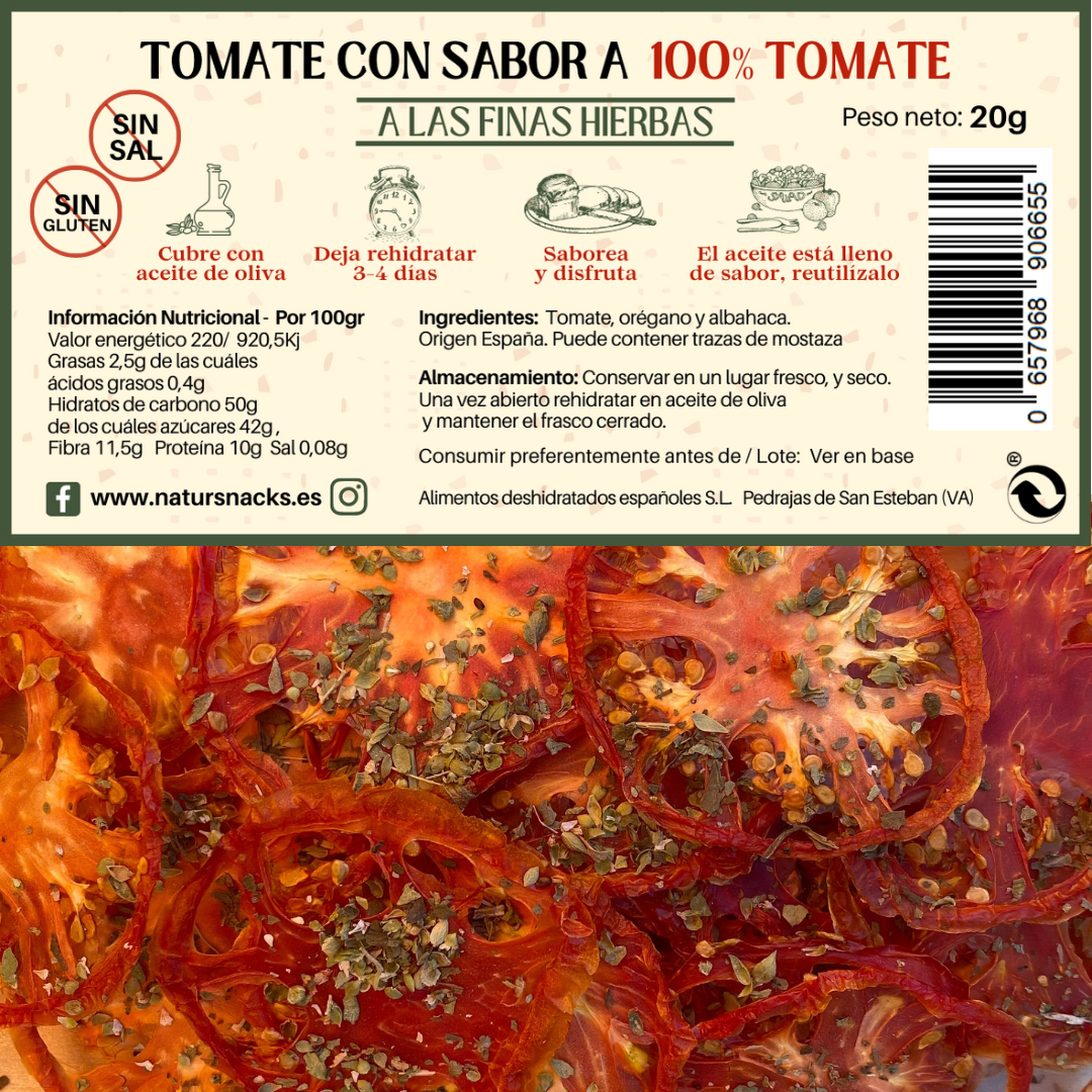 Tomate Deshidratado a las Finas Hierbas