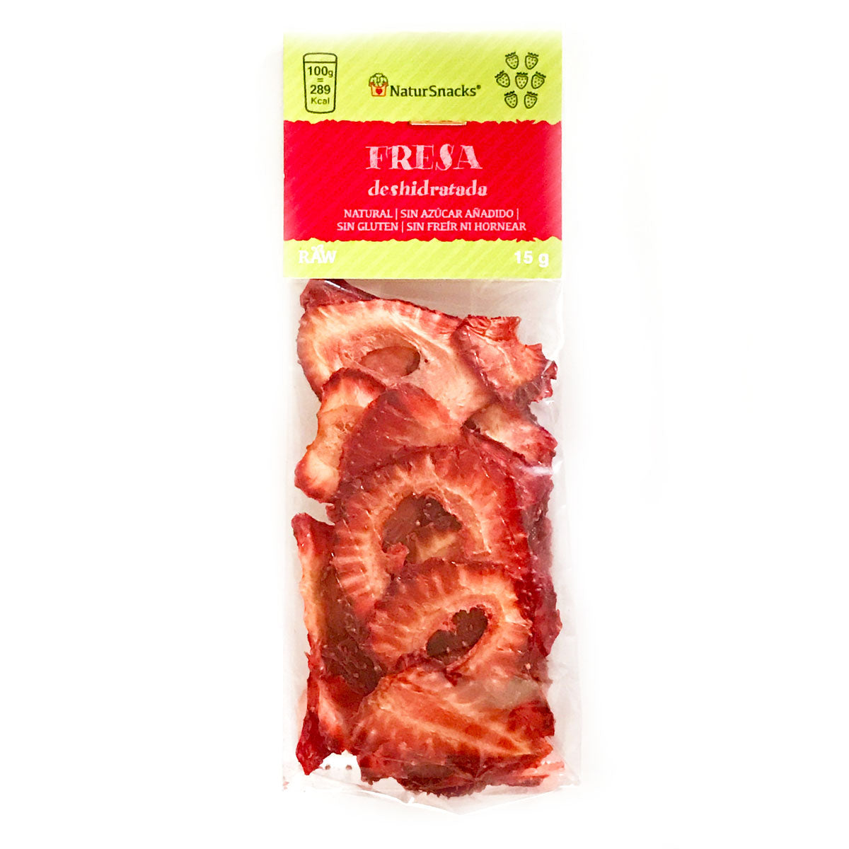 Láminas de Fresa deshidratada (sin azúcar añadido) - NaturSnaks
